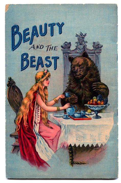 Beauty And The Beast Vintage Image Childrens Art