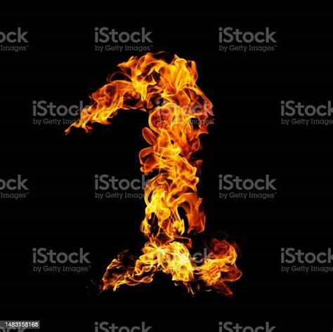 Fire Number 1 Stock Photo Download Image Now Alphabet Art