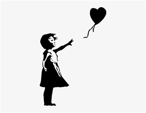 Girl With Balloon Banksy Silhouette Decal Banksy Balloon Girl Free