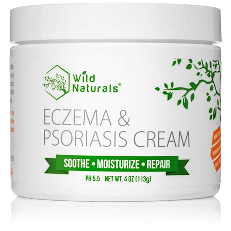 Wild Naturals Eczema Psoriasis Cream For Dry Irritated Skin Natural 15 In 1 Lotion Soothes