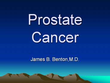 PPT Prostate Cancer PowerPoint Presentation Free To Download Id Fe A ZDc Z
