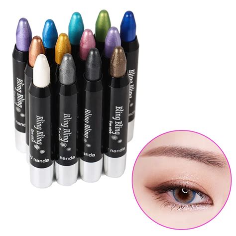 Bling Shimmer Eye Shadow Pen 12 Styles Eyes Makeup Highlighter Pen