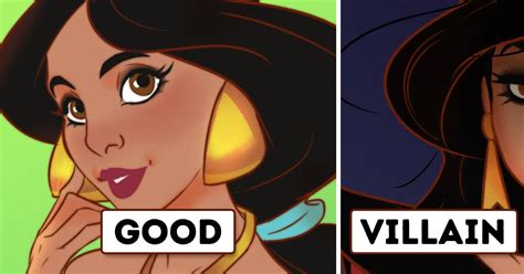how 14 disney princesses would look if they were the villains in the movie bright side