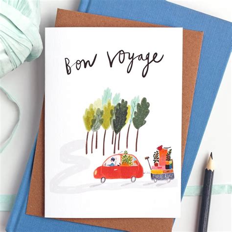 Bon Voyage Card By Katy Pillinger Designs