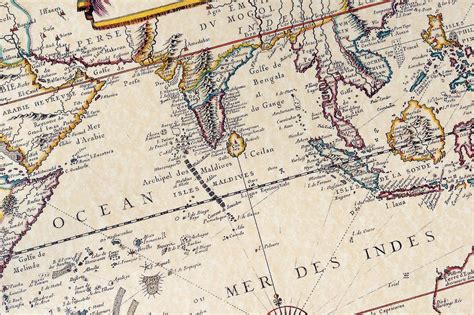 Indijski Ocean N 31 Stare Geografske Karte