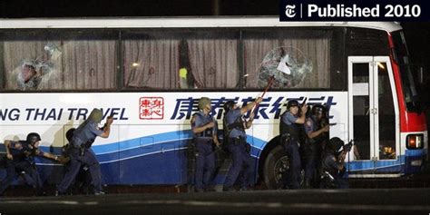 Gunman And 8 Hostages Dead In Philippine Tour Bus Standoff The New
