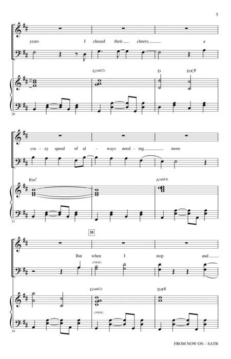 From Now On From The Greatest Showman Arr Roger Emerson By Digital Sheet Music For Choral