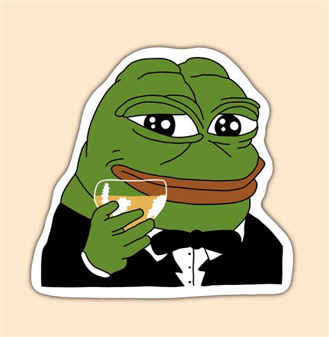 Pepe Frog Sticker Peepo Pepe The Frog Twitch Emote Etsy Finland