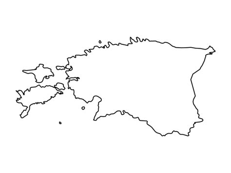 Estonia Outline Map Blank Maps Repo
