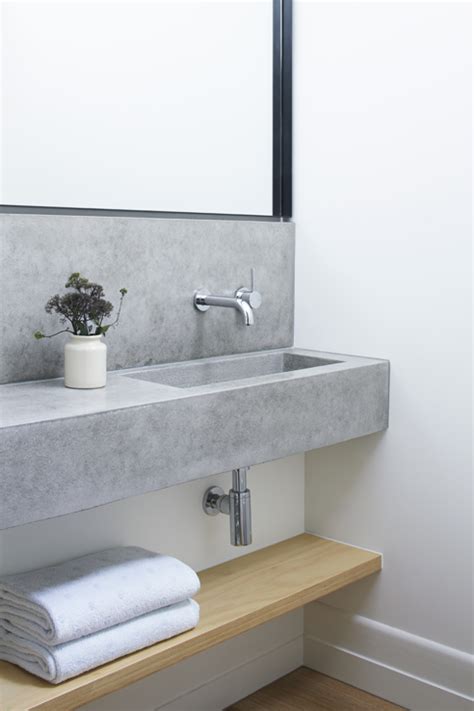 Black floating shelves add extra storage space in this streamlined contemporary bedroom by designer diego a. Pin by Miriam Dahlen on Small Space Bathroom in 2020 ...