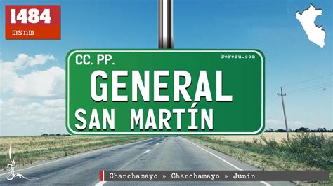 general san martín en junín centros poblados