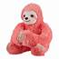 Holiday Time 12 Plush Pink Sloth Stuffed Animal Toy  Walmartcom