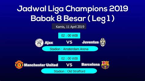 Pertandingan 16 besar akan segera dimulai, jadwal liga champion juga sudah diinformasikan. Jadwal Lengkap Liga Champions 2019 | Babak 8 Besar Leg 1 ...