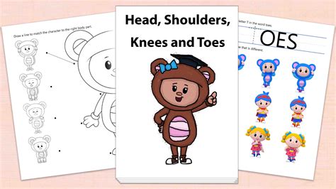 Head Shoulders Knees And Toes Printables Mother Goose Club