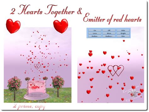 Is your network connection unstable or browser. Second Life Marketplace - 2 hearts together -in a cloud of ...