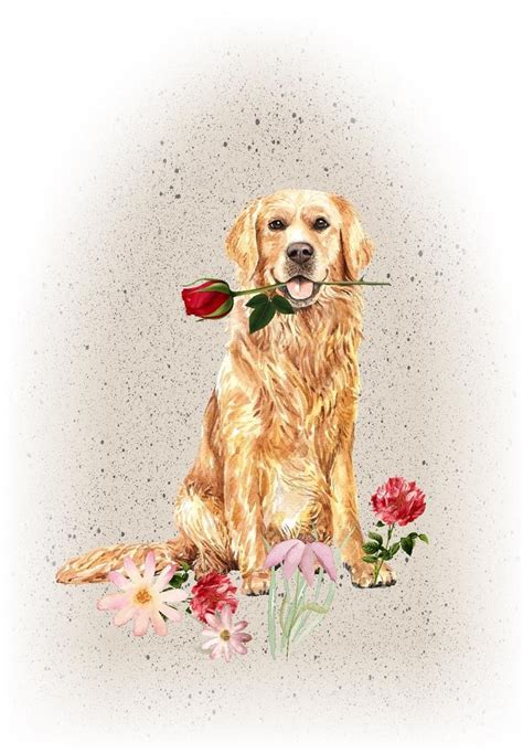 Golden Retriever Dog Blank Card Notelet 6 X 4 Etsy Dogs Golden
