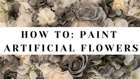 How To Paint Artificial Flowers With Spray Paint Vs Acrylic Paint