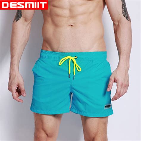 Desmiit Mens Swim Shorts Light Thin Swimwear Man Swimming Shorts For