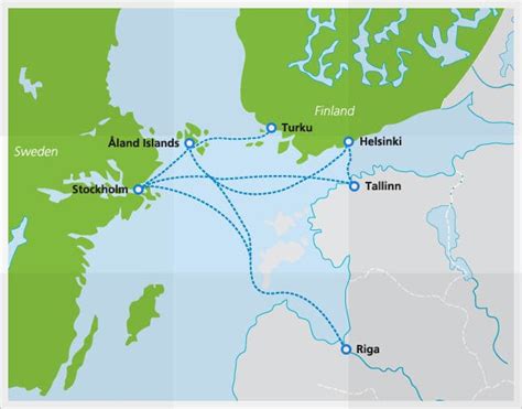 Tallink Silja Ferry Across Baltic Sea Interraileu