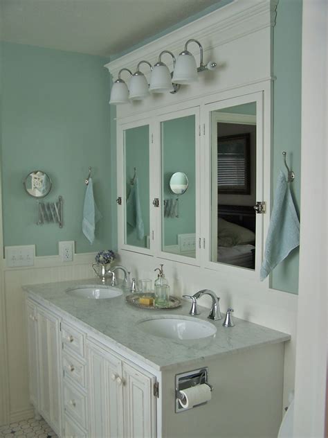 Bath medicine cabinets are very popular among interior decor enthusiasts as they allow for an added aesthetic appeal to the overall vibe of a property. Remodelaholic | Complete DIY Master Bathroom Remodel!!!