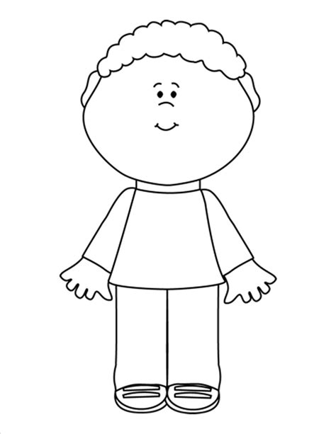 Child Clipart Black And White 7 Clipart Station