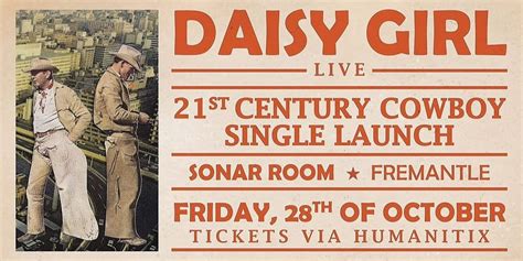 Daisy Girl 21st Century Cowboy Single Launch Fremantle Fri 28th Oct