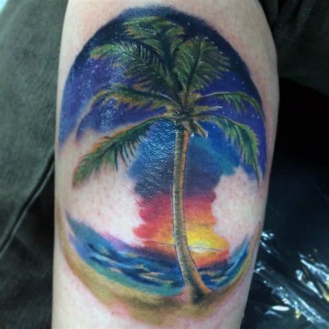 100 Palm Tree Tattoos For Men - Tropical Design Ideas
