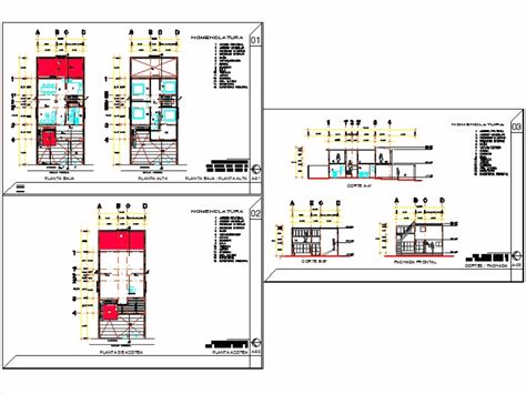 Casa Habitacion Niveles En AutoCAD Descargar CAD Gratis KB