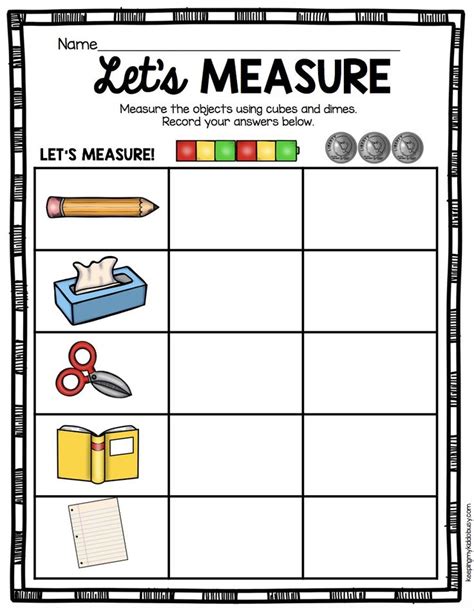 Printable Measurement Worksheet For Kids