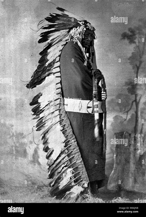 Iron Shell Ma Zah Pon Kes Kah Brule Sioux 1872 Stock Photo Alamy