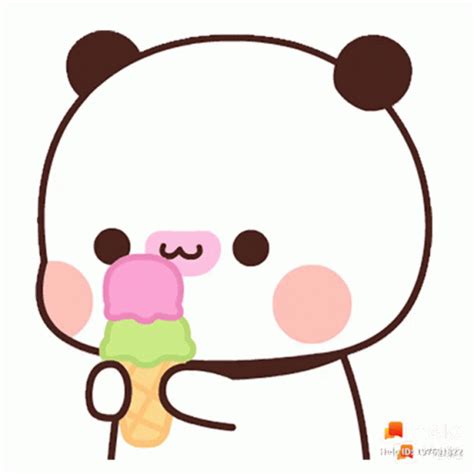 Cute Ice Cream Sticker Cute Ice Cream Lick Discover Share Gifs Cute Anime Cat Cute Bunny