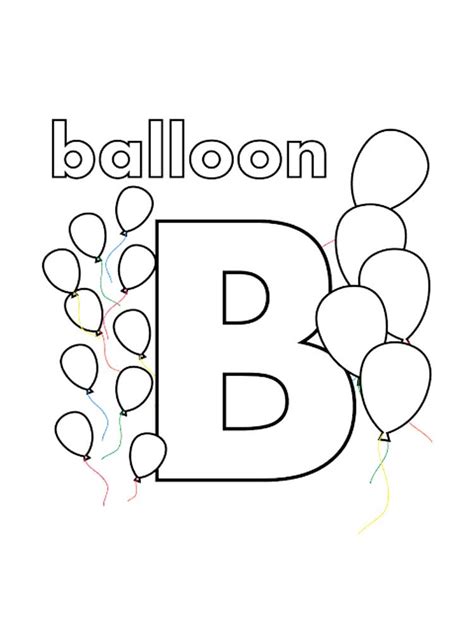 Letter B Coloring Pages Download And Print Letter B Coloring Pages