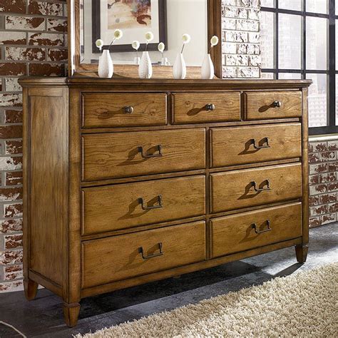 Americana Home Dresser Khaki Oak American Drew Furniture Cart