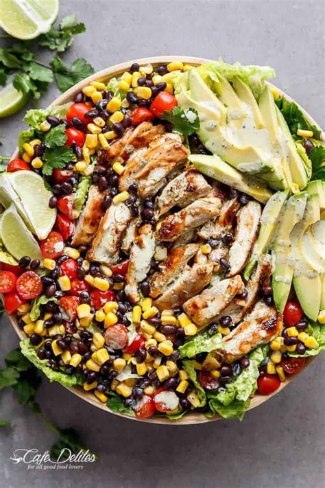Southwestern Chicken Salad With A Low Fat Creamy Dressing Cafe Delites