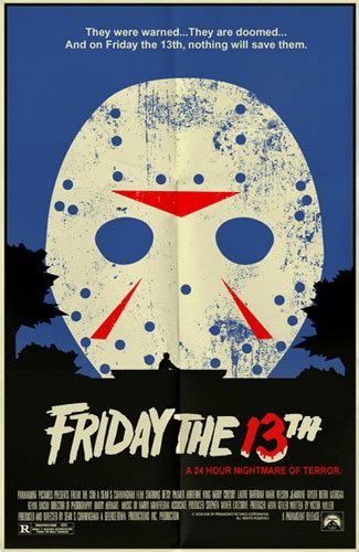 Slasher Movie Posters Friday The 13th 1980 Slasher Studios