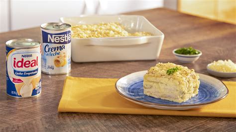 Lasaña de Pollo en Salsa Blanca Recetas Nestlé