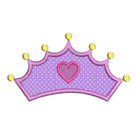 Princess Crown Applique Sa539 20 Machine Embroidery Designs