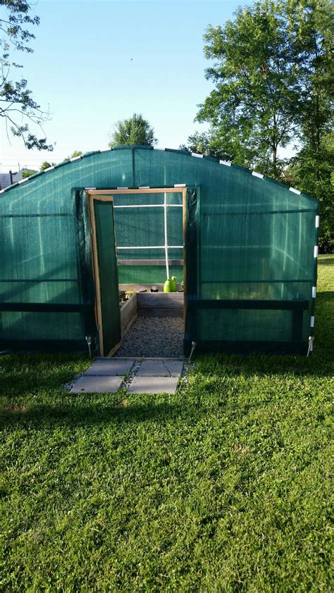 Completed Pvc Frame Plastic And Shade Cloth Rgreenhouses
