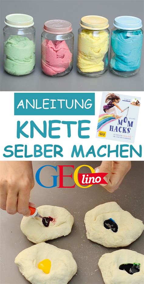 Einmal beim basteln und später beim spielen! Knete selber machen: So geht's! | Sommer mit Kindern | Knete selber machen, Kinder basteln und ...