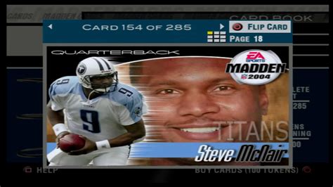Madden Nfl 2004 Cards Youtube