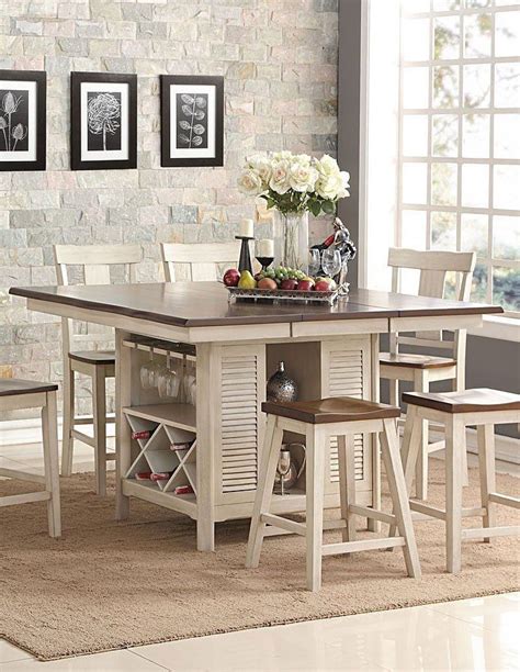 Casual Counter Height Island Table Corner Kitchens With Islands