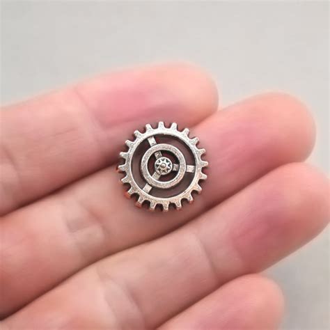 Gear Charms Steampunk Gear Pendant Beads Up To 12 Pcs Etsy