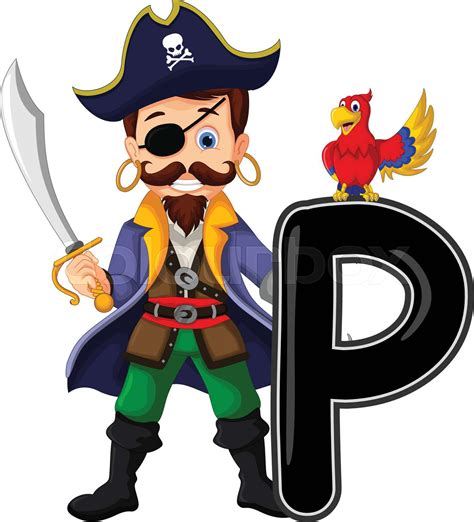 Kaptajn Pirat Folk Stock Vektor Colourbox