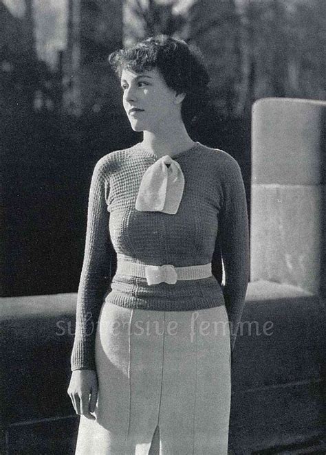 1930s Raglan Styled Jumper With Neck Tie And Matching Belt Vintage