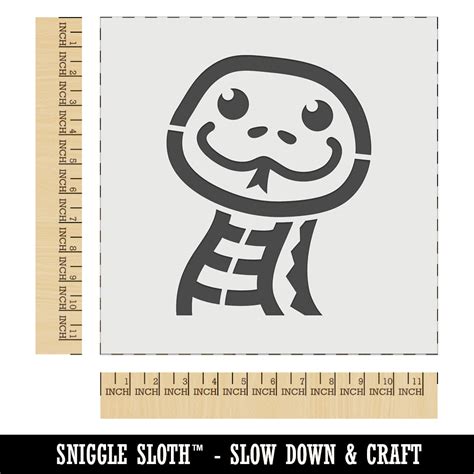 Peeking Snake Wall Cookie Diy Craft Reusable Stencil Sniggle Sloth