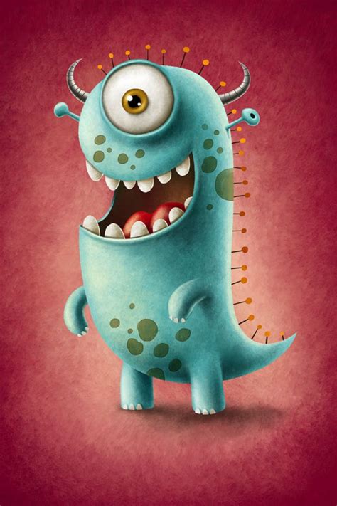 Monsters By Maciej Szymanowicz Via Behanceo Childrens Book