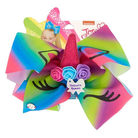 Jojo Siwa™ Large Unicorn Queen Signature Hair Bow Claires Us