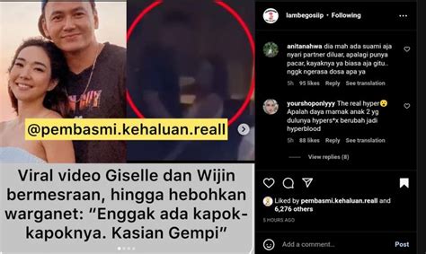 Video Gisella Anastasia Nemplok Mesra Ke Wijin Yang Diduga Direkam Saat