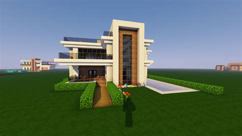 How To Build A Modern Mansion In Minecraft Image To U