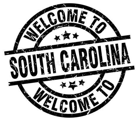 Welcome To South Carolina Stamp Stock Vector Illustration Of Grunge